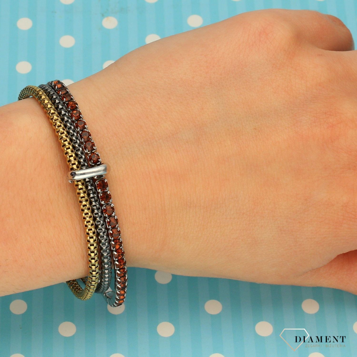 Srebrna bransoletka Fope trzy bransoletki Z1222 (1).jpg